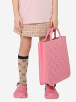 GG Cutout Tote Bag in Pink - Gucci Kids