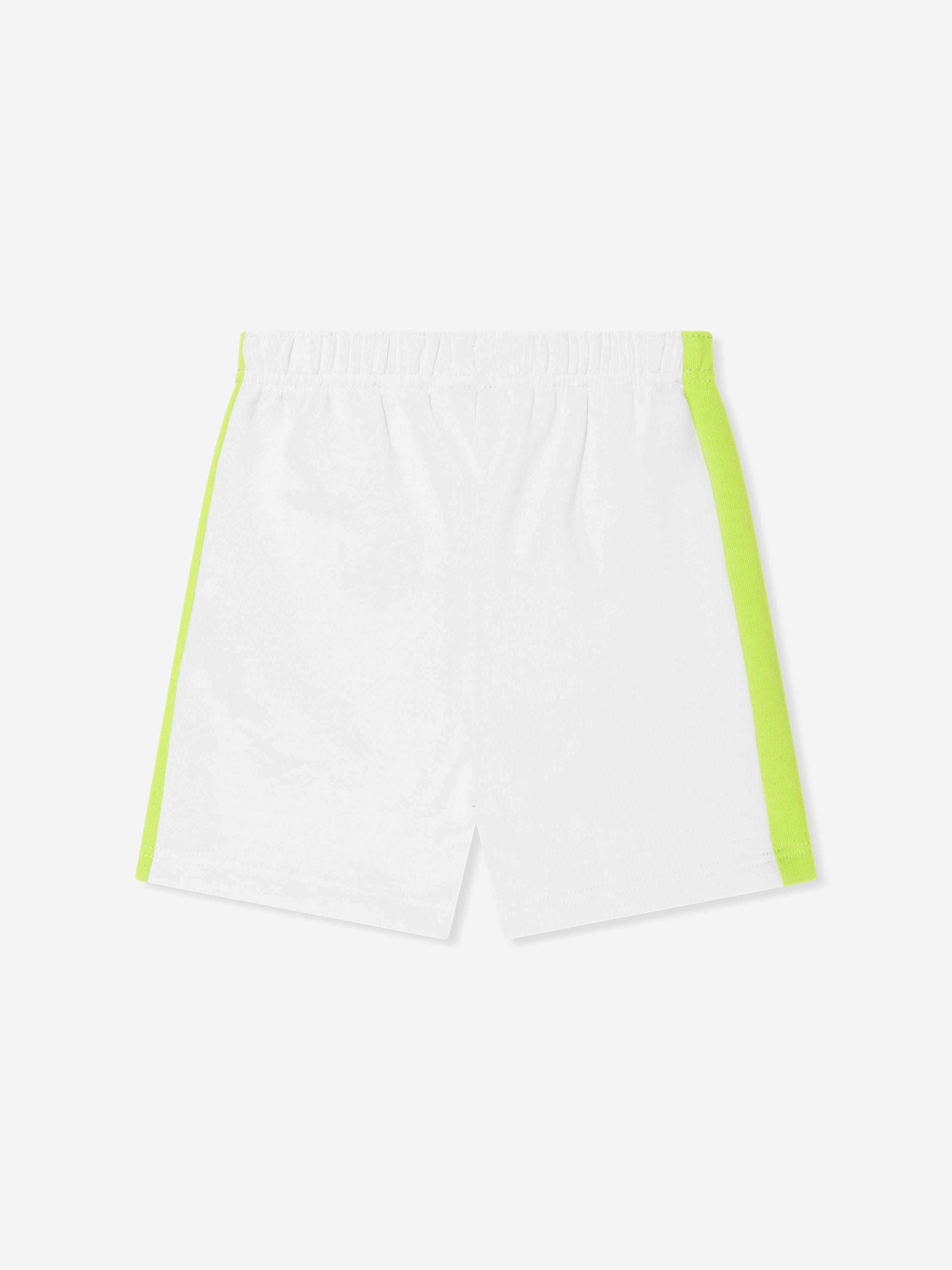 Boys white lacoste shorts online