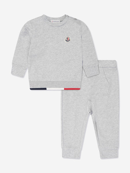 Baby grey moncler outlet tracksuit