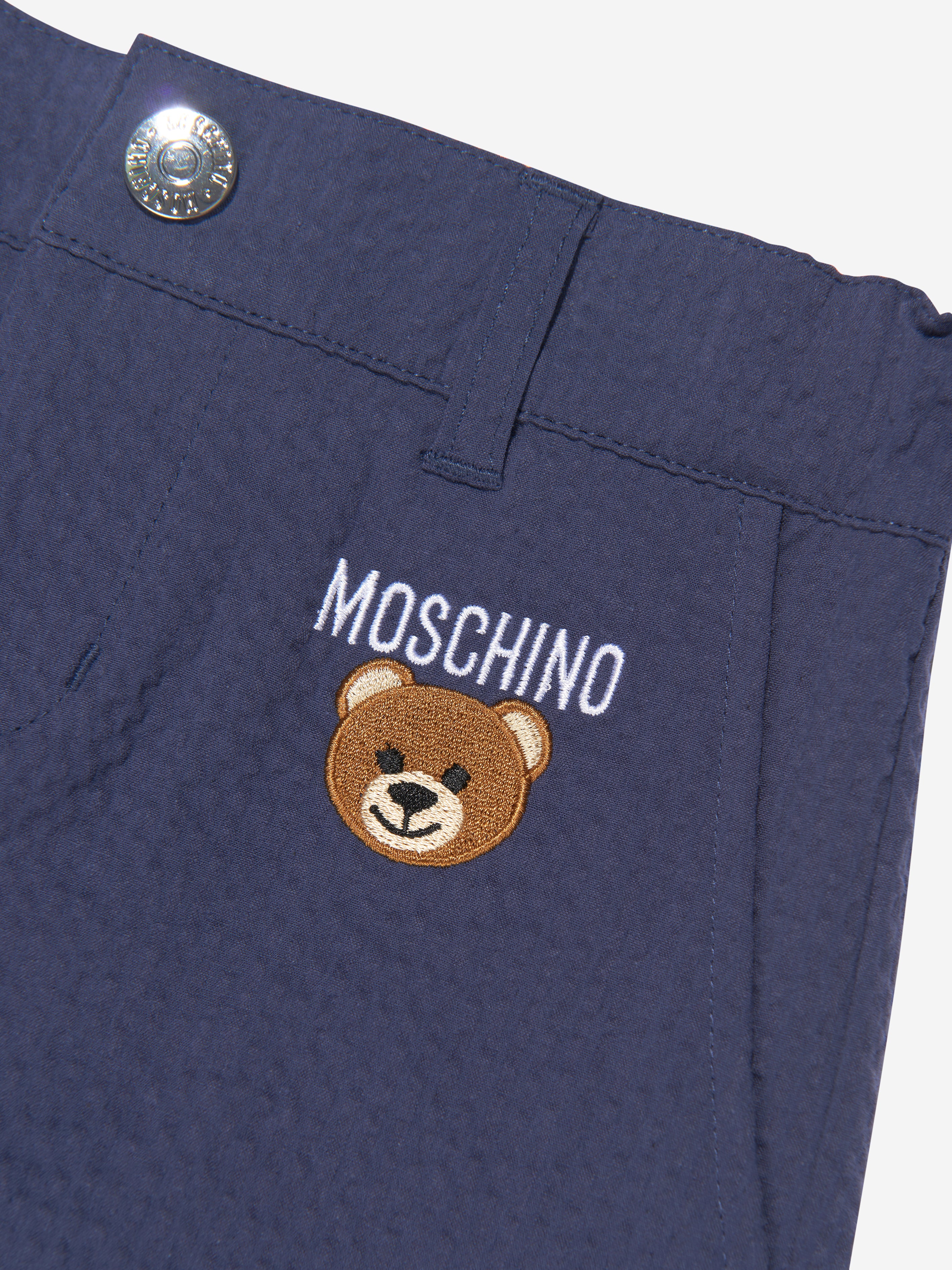 Moschino Kids Teddy Bear short shorts - Blue