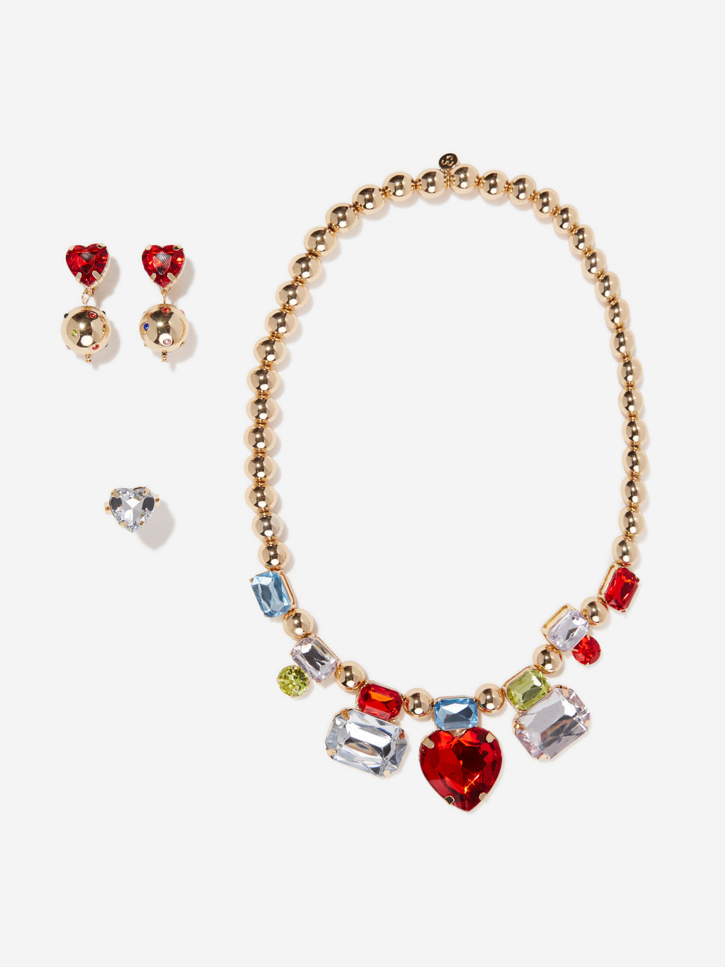 Emilio Jewelry Pink Diamond Heart Necklace