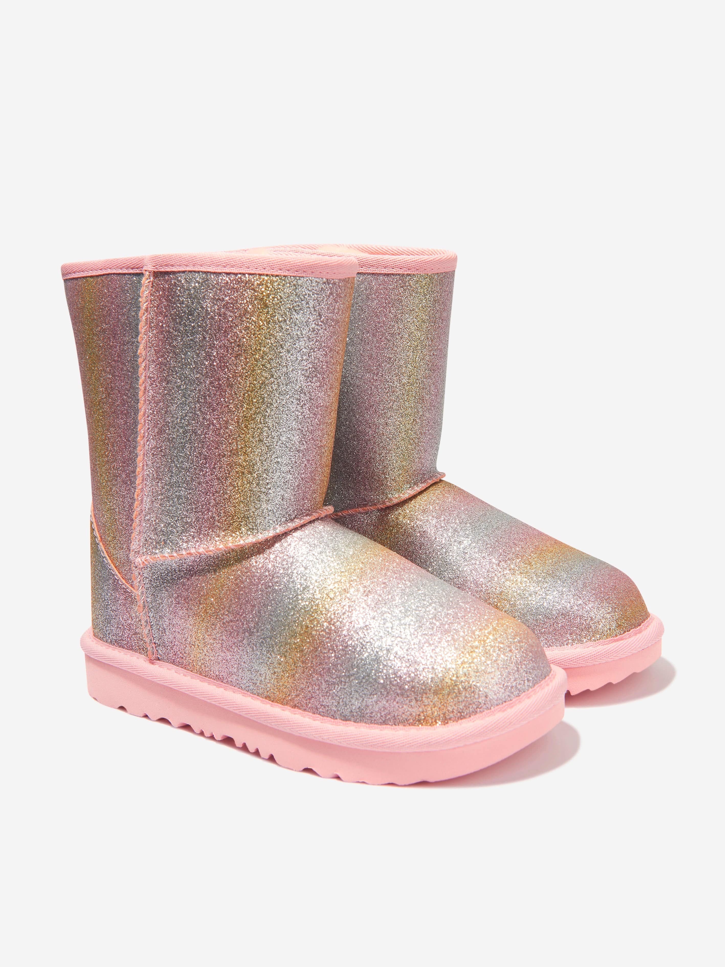 Pink glitter ugg on sale boots