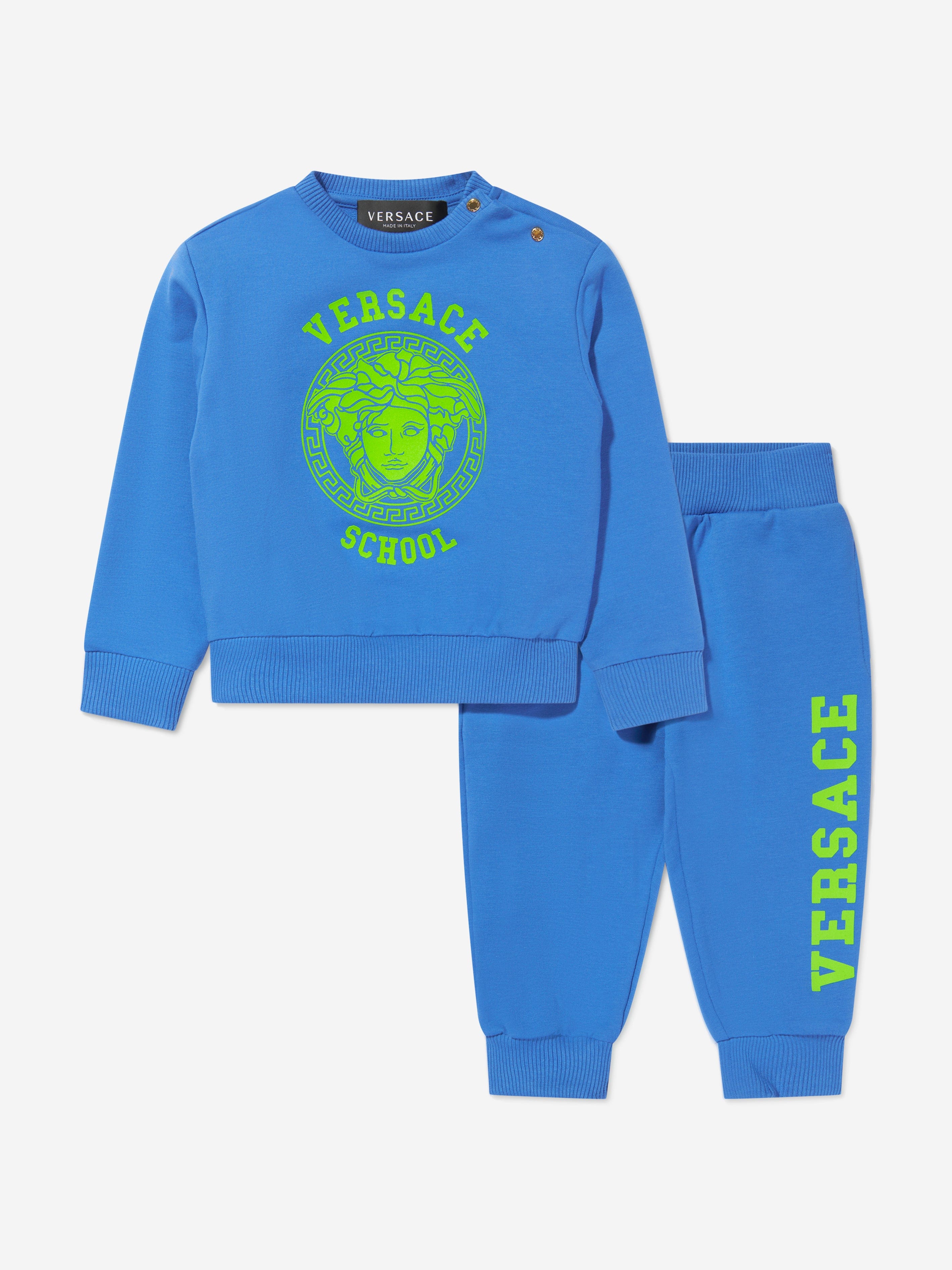 Versace tracksuit hot sale blue